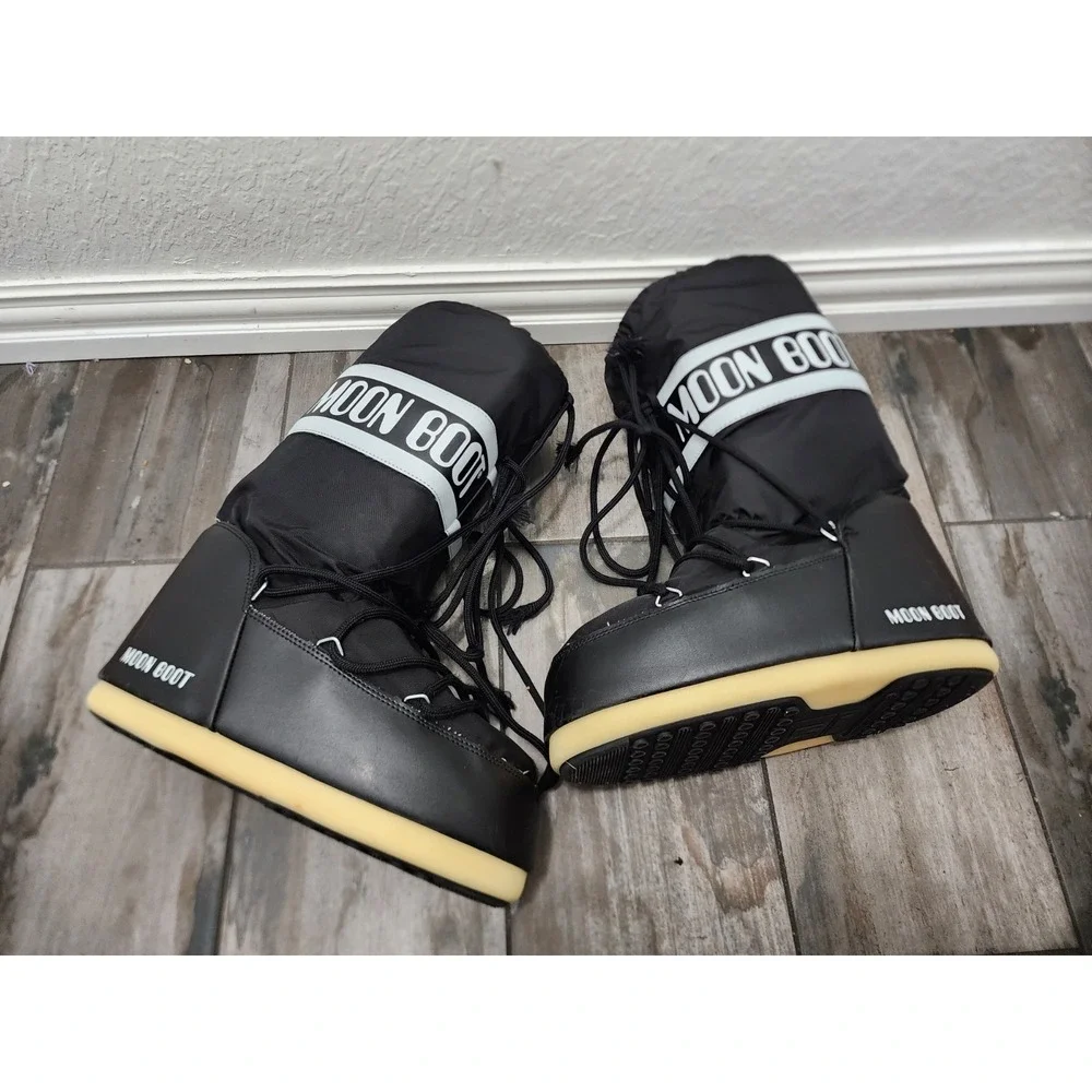 Moon Boot Icon Toddler/Kids Black Snow Boots Size 10C Waterproof Winter